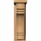 Ekena Millwork Pescadero Smooth Corbel w/Backplate, Western Red Cedar, 5 1/2"W x 10"D x 18"H COR06X10X18PEC01SWR - alternate 4